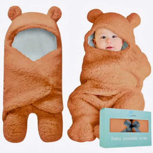 Colchas para Bebes de Felpa con Capucha